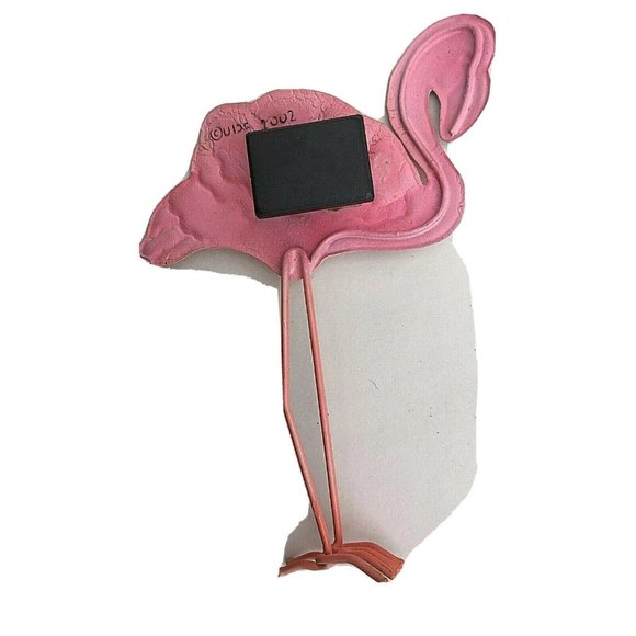 Metal Menagerie Large Flamingo Refrigerator Magnet Bobble - Picture 2 of 2